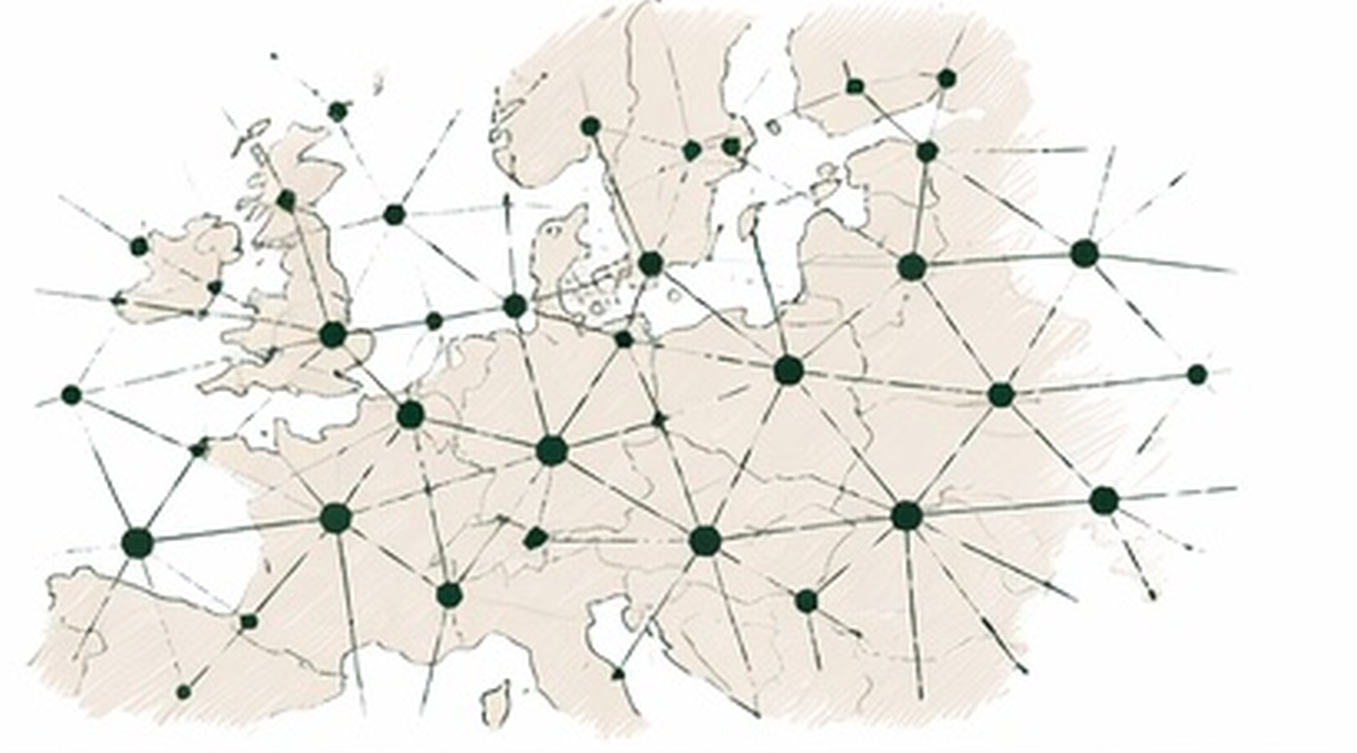 Europe network map